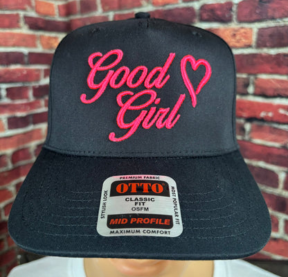 Good Girl 3D Puff Embroidered Hat