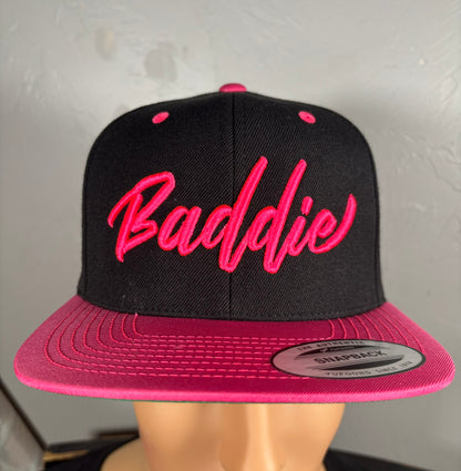 Baddie 3D Puff Embroidered Snapback
