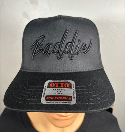 Baddie 3D Puff Embroidered Snapback