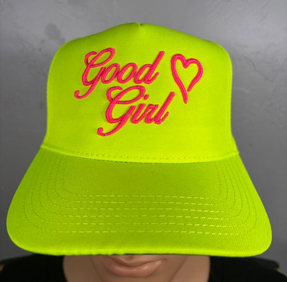 Good Girl 3D Puff Embroidered Hat