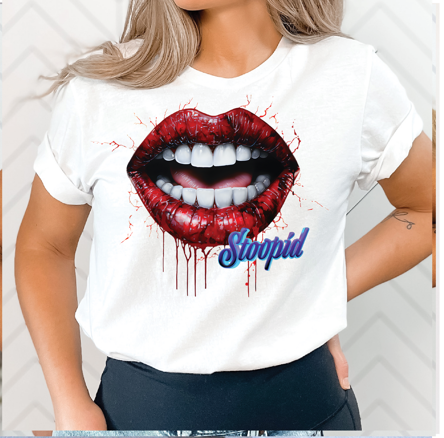 Stoopid Original "Lips" Graphic T - 1