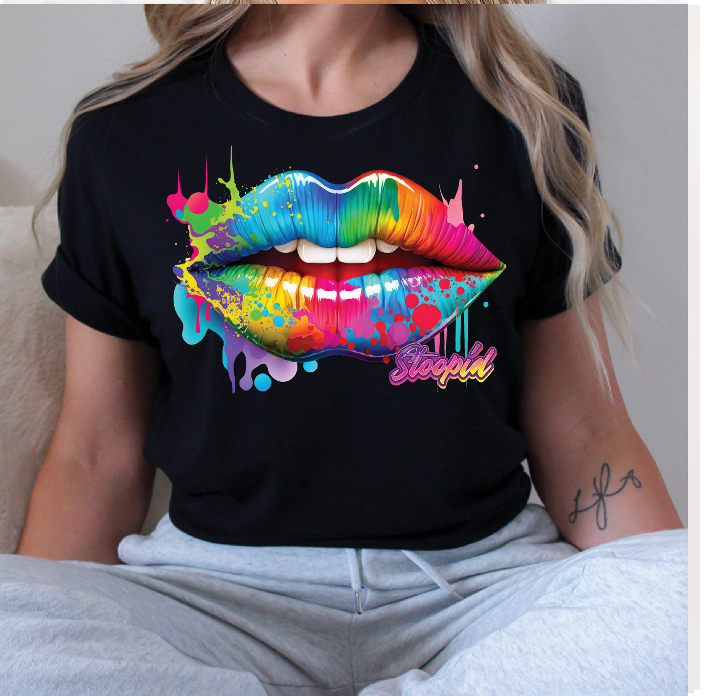 Stoopid Original "Lips" Graphic T - 2