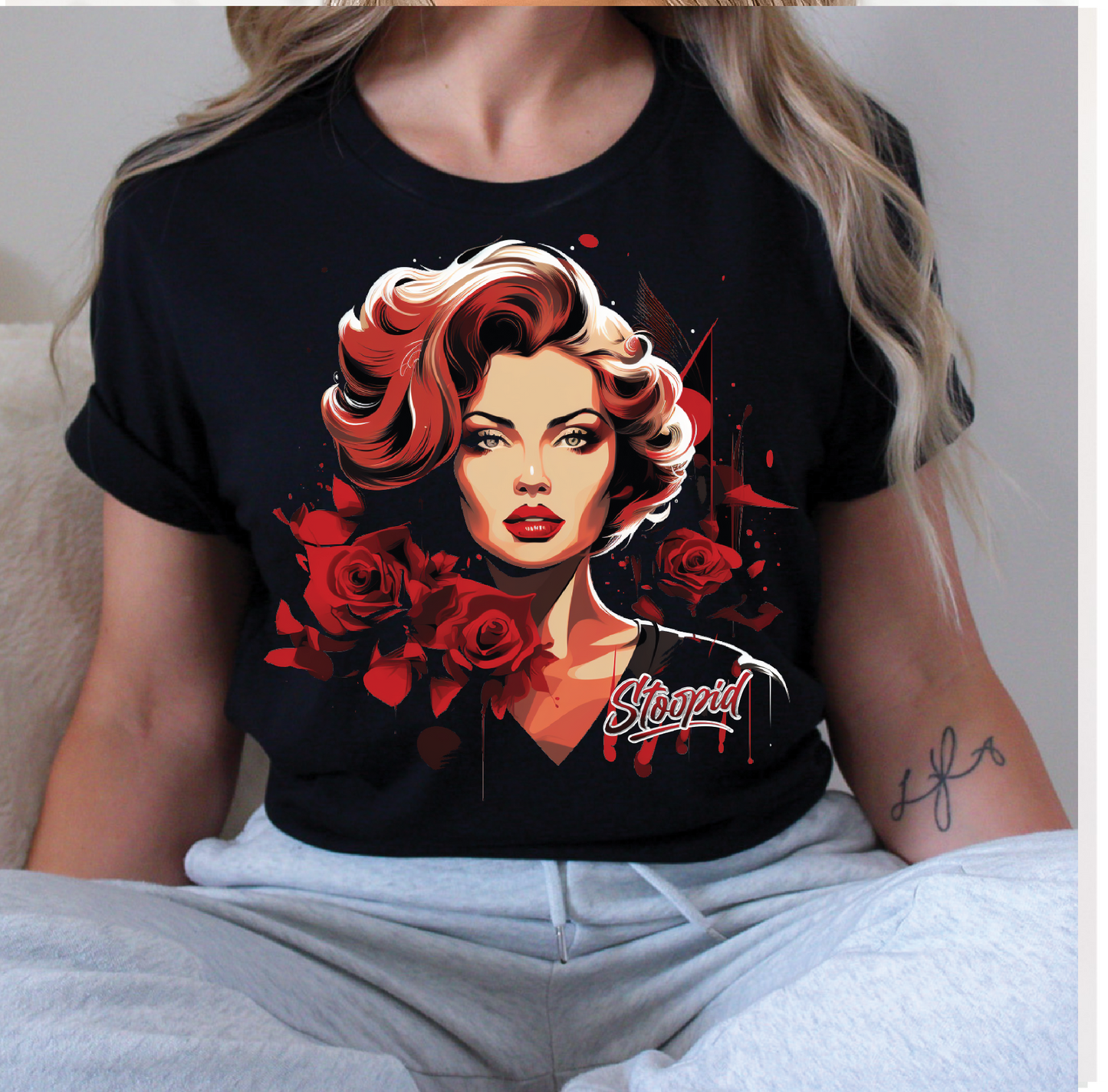 Stoopid Original "Pin Up" Graphic T - 4