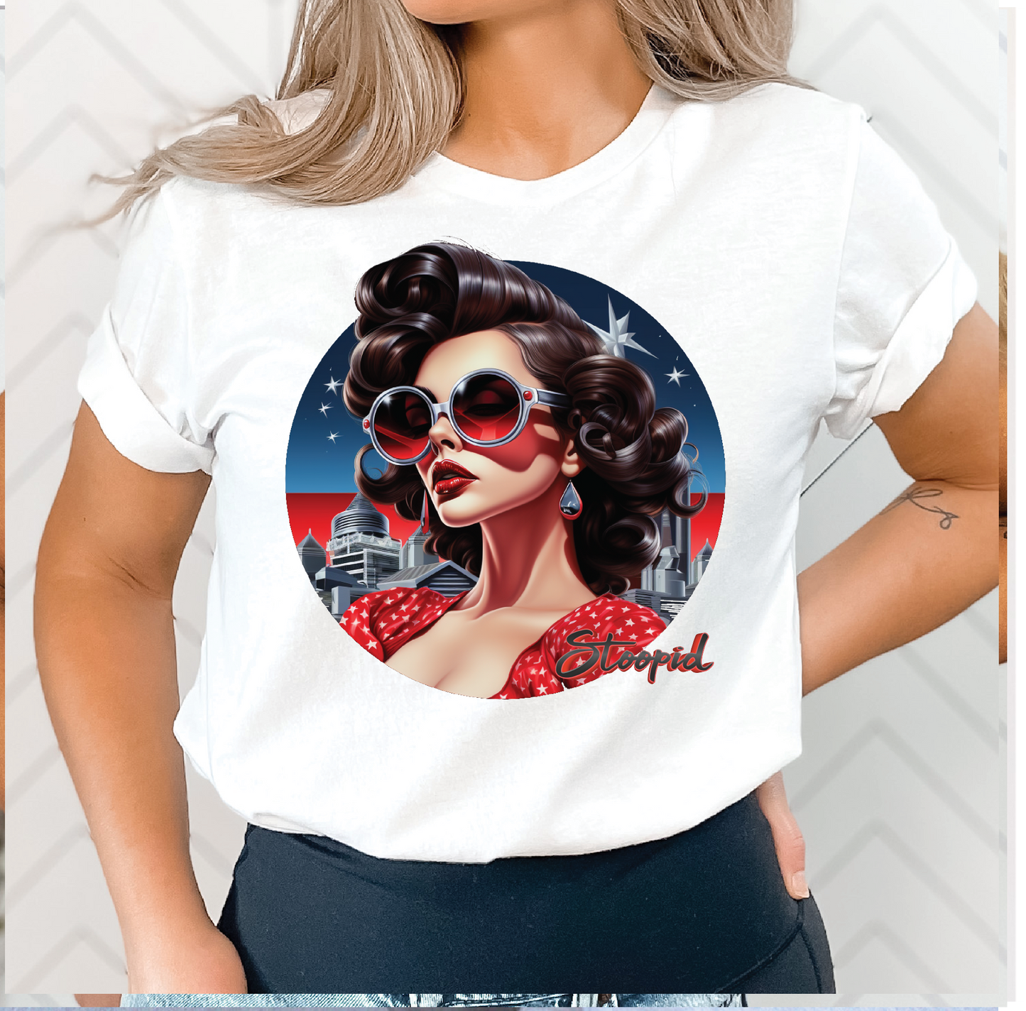 Stoopid Original "Pin Up" Graphic T - 5