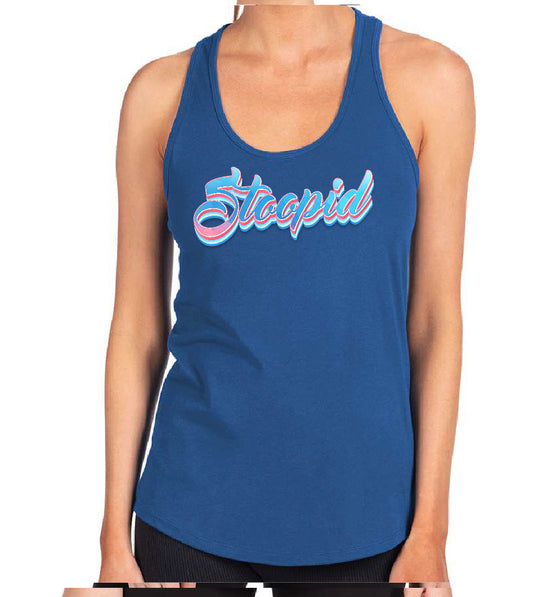 Stoopid "Shades of Blue" Racerback Tank