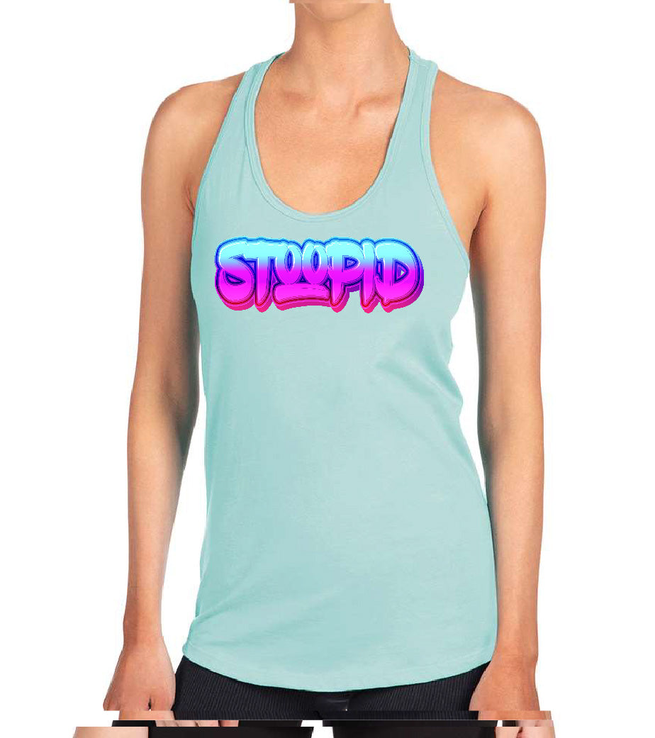 Stoopid "Neon Graffiti" Racerback Tank