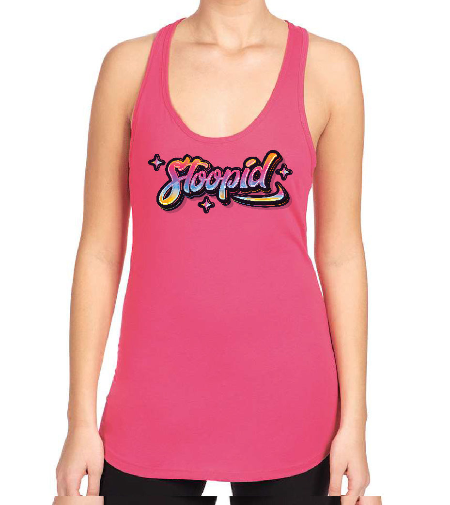 Stoopid "The Watercolor" Racerback Tank