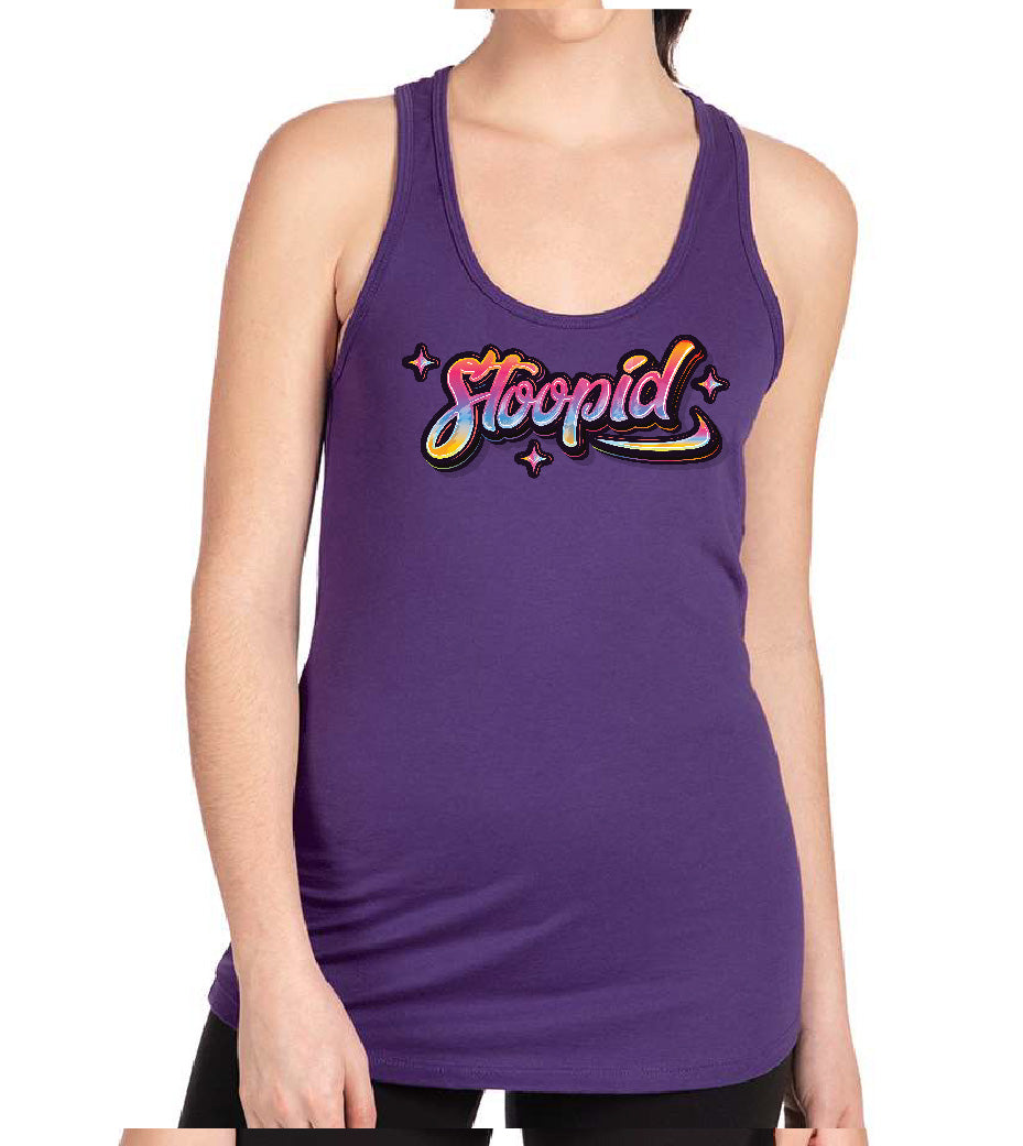 Stoopid "The Watercolor" Racerback Tank