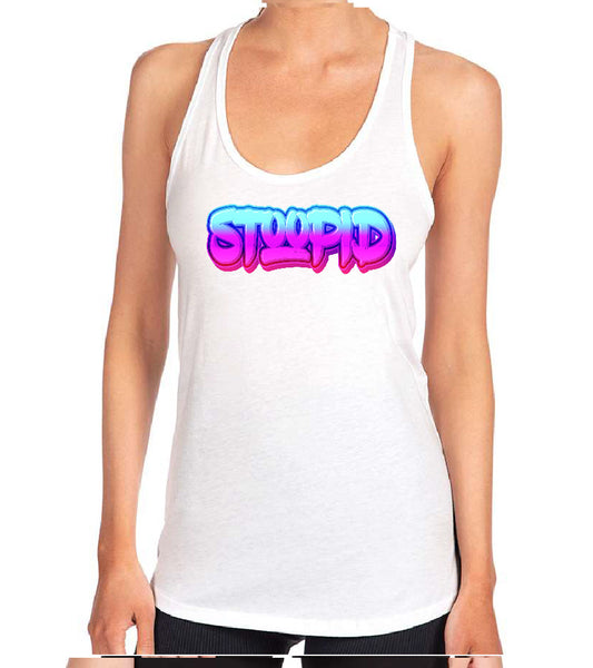 Stoopid "Neon Graffiti" Racerback Tank