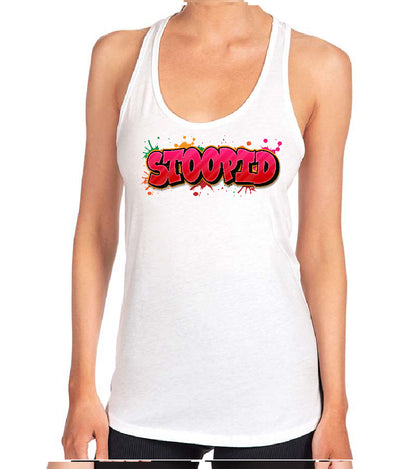 Stoopid "Red Graffiti" Racerback Tank