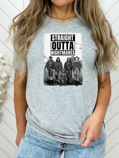 Straight Outta Nightmares T-Shirt or Crewneck Sweatshirt