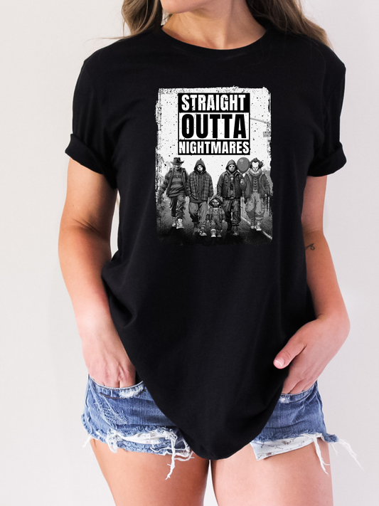Straight Outta Nightmares T-Shirt or Crewneck Sweatshirt