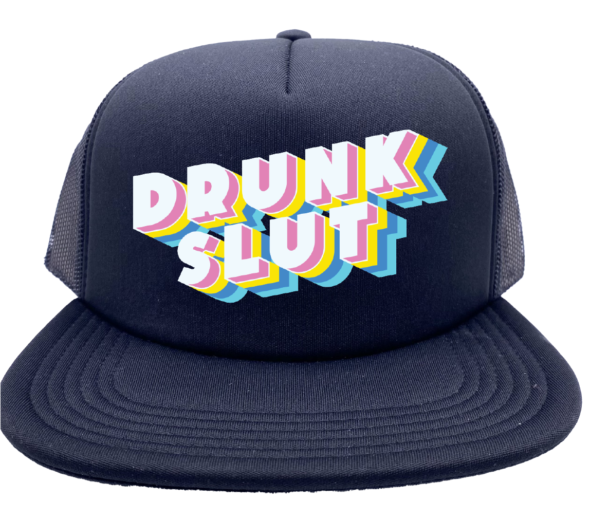 "Drunk Slut" Stoopid Original Trucker Hat