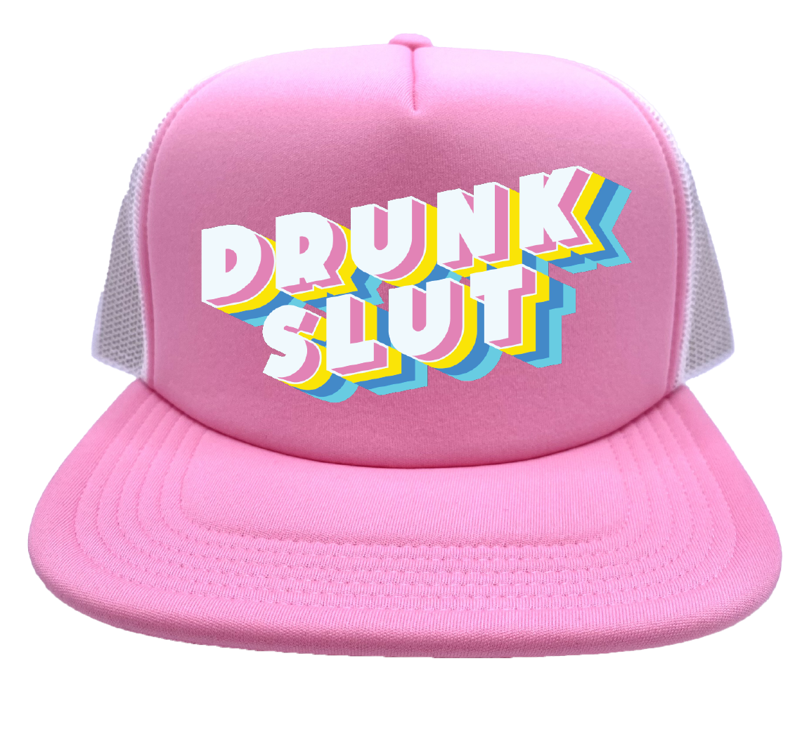 "Drunk Slut" Stoopid Original Trucker Hat