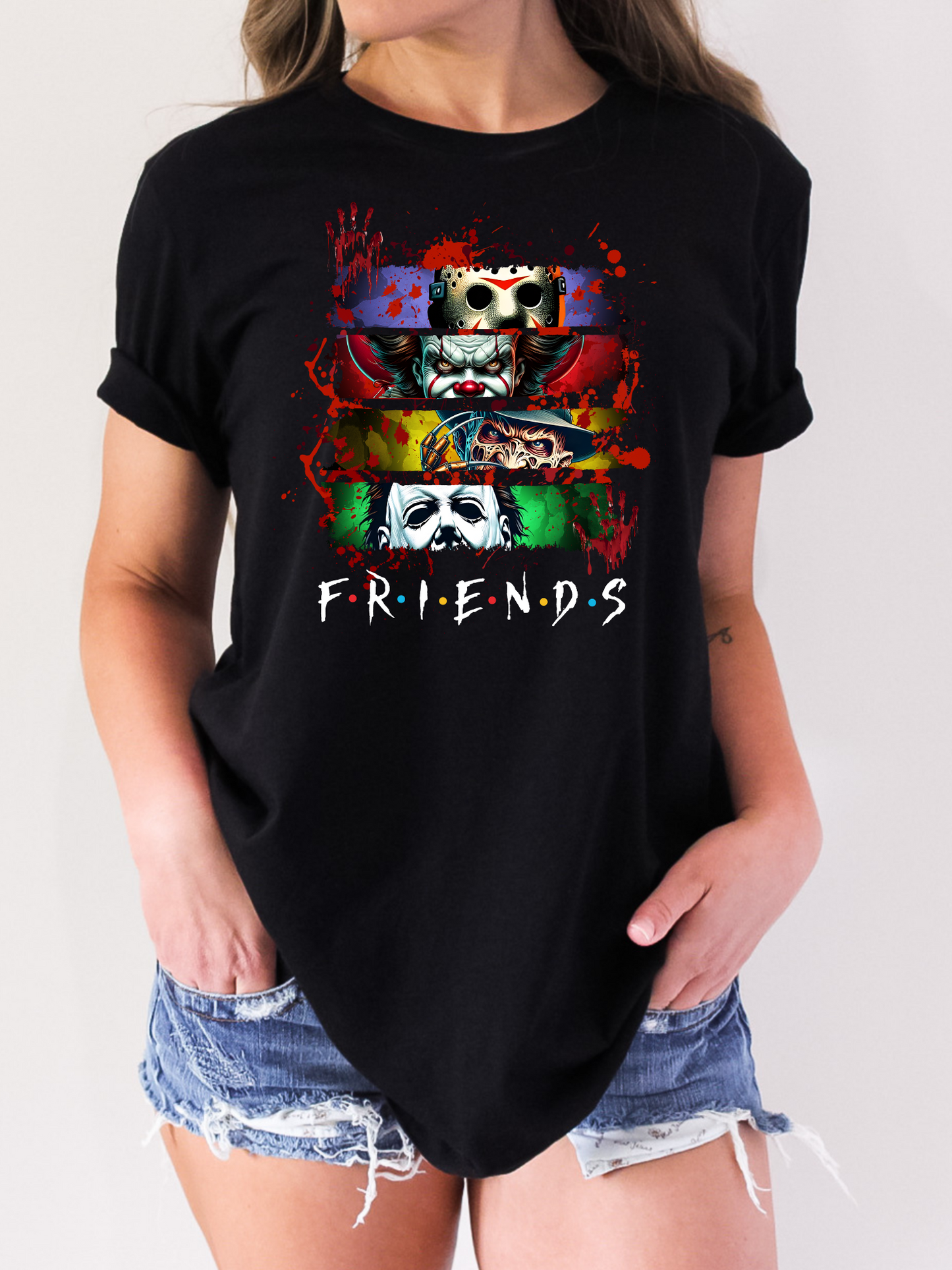 Friends Horror Icons T-Shirt or Crewneck Sweatshirt 3