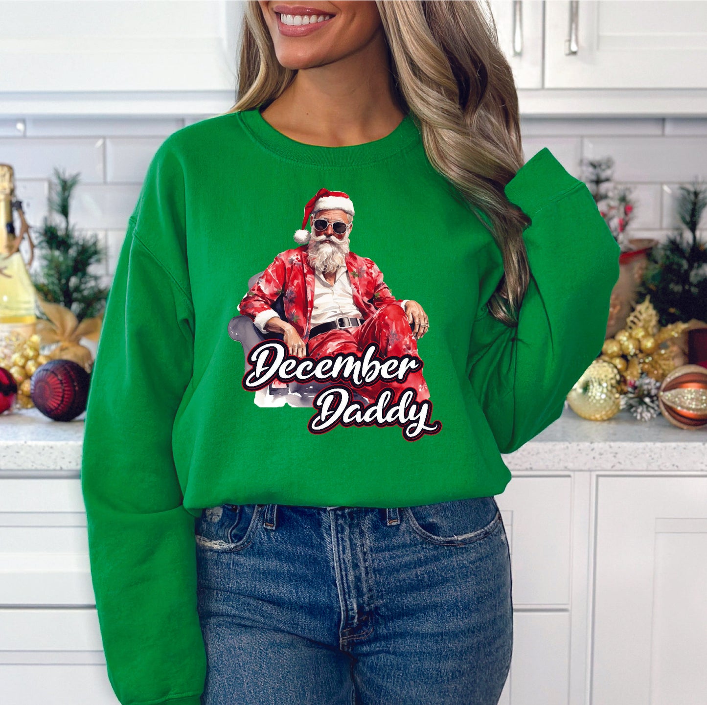 December Daddy Crewneck/Hoodie/Long Sleeve Christmas Stoopid Original