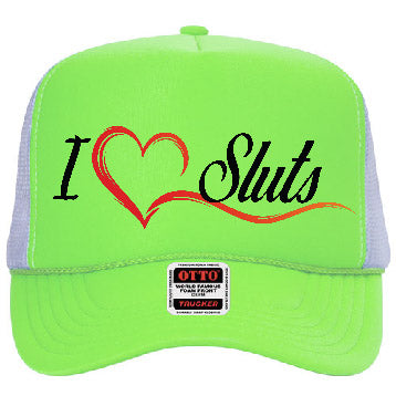 "I Heart Sluts" Stoopid Original Trucker Hat