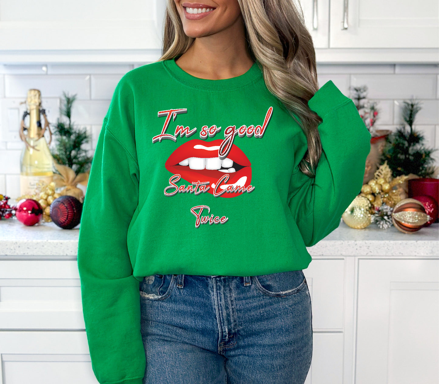 Santa Came Twice Crewneck/Hoodie/Long Sleeve Christmas Stoopid Original