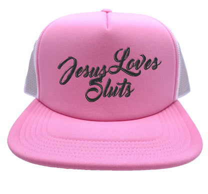 Jesus Loves Sluts Stoopid Original Trucker Hat