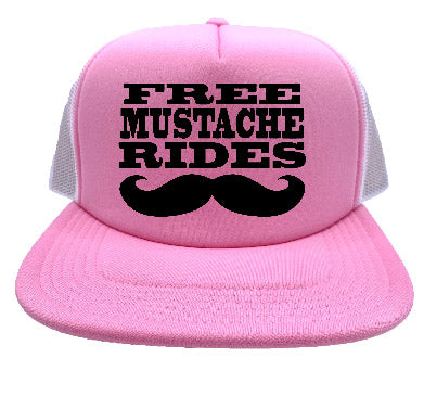 "Free Mustache Rides" Stoopid Original Trucker Hat