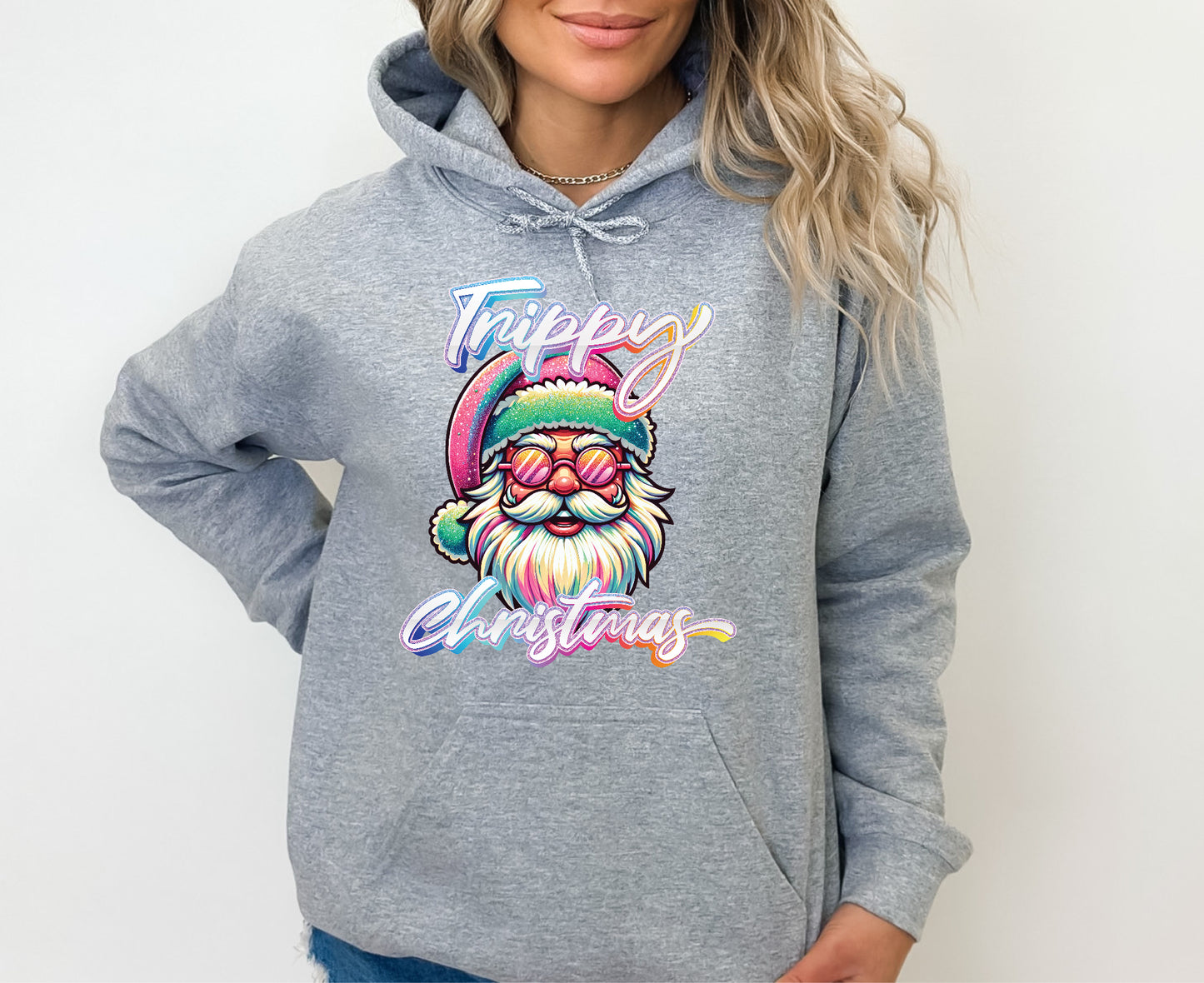 Trippy Christmas Crewneck/Hoodie/Long Sleeve Christmas Stoopid Original