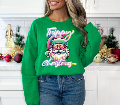 Trippy Christmas Crewneck/Hoodie/Long Sleeve Christmas Stoopid Original