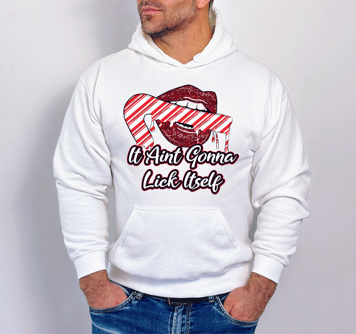 It Aint Gonna Lick Itself Crewneck/Hoodie/Long Sleeve Christmas Stoopid Original