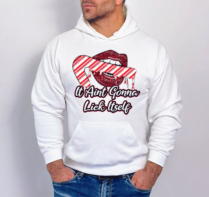 It Aint Gonna Lick Itself Crewneck/Hoodie/Long Sleeve Christmas Stoopid Original