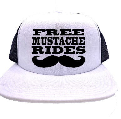 "Free Mustache Rides" Stoopid Original Trucker Hat